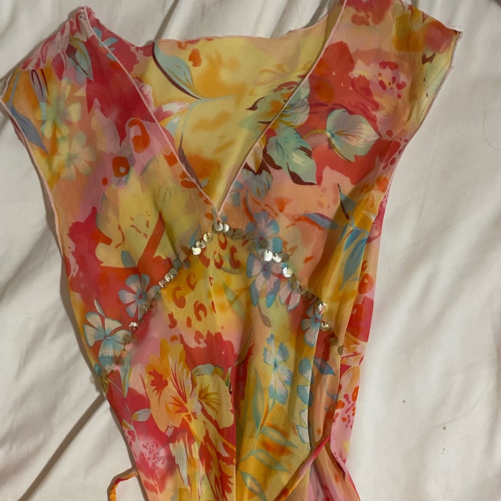 Mid length colorful dress